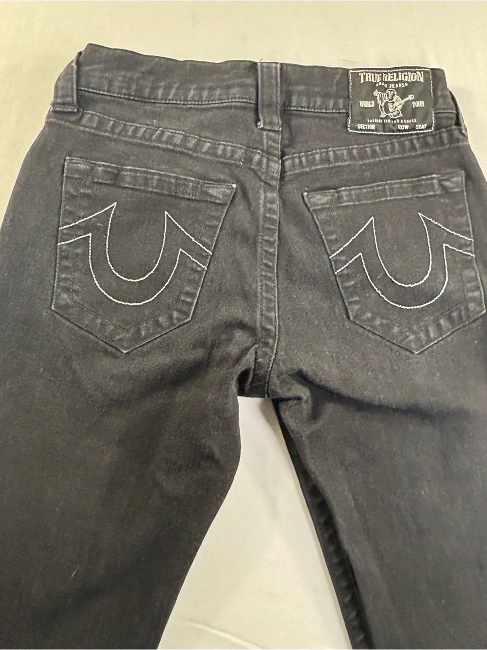 True Religion Geno No Flap Black Slim Jeans 28